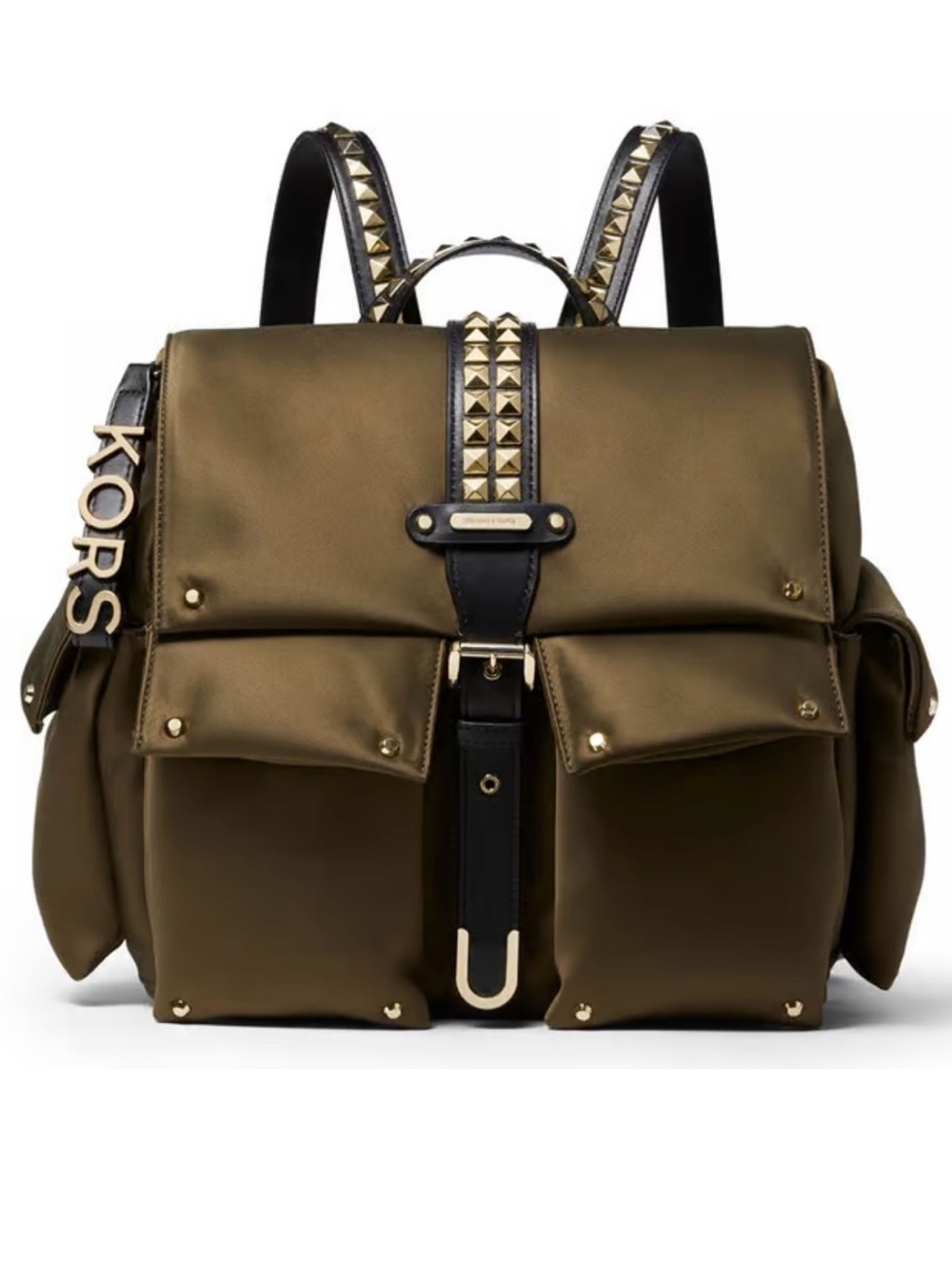 Michael Kors Olivia Medium Studded Top Handle Backpack